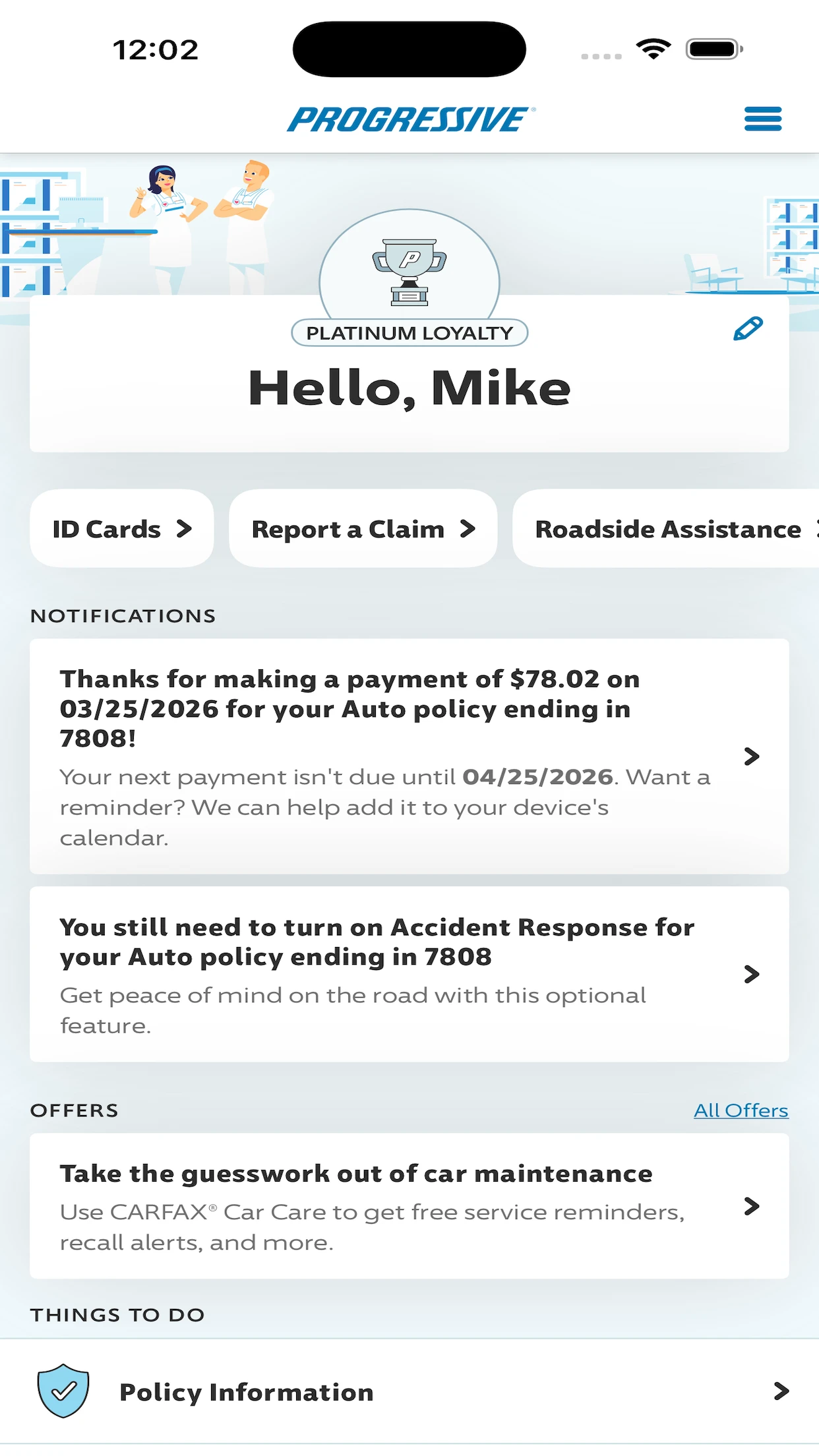 Progressive app store screenshot 1 — Finance (iOS)