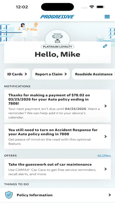 Progressive app store screenshot 1 — Finance (iOS)