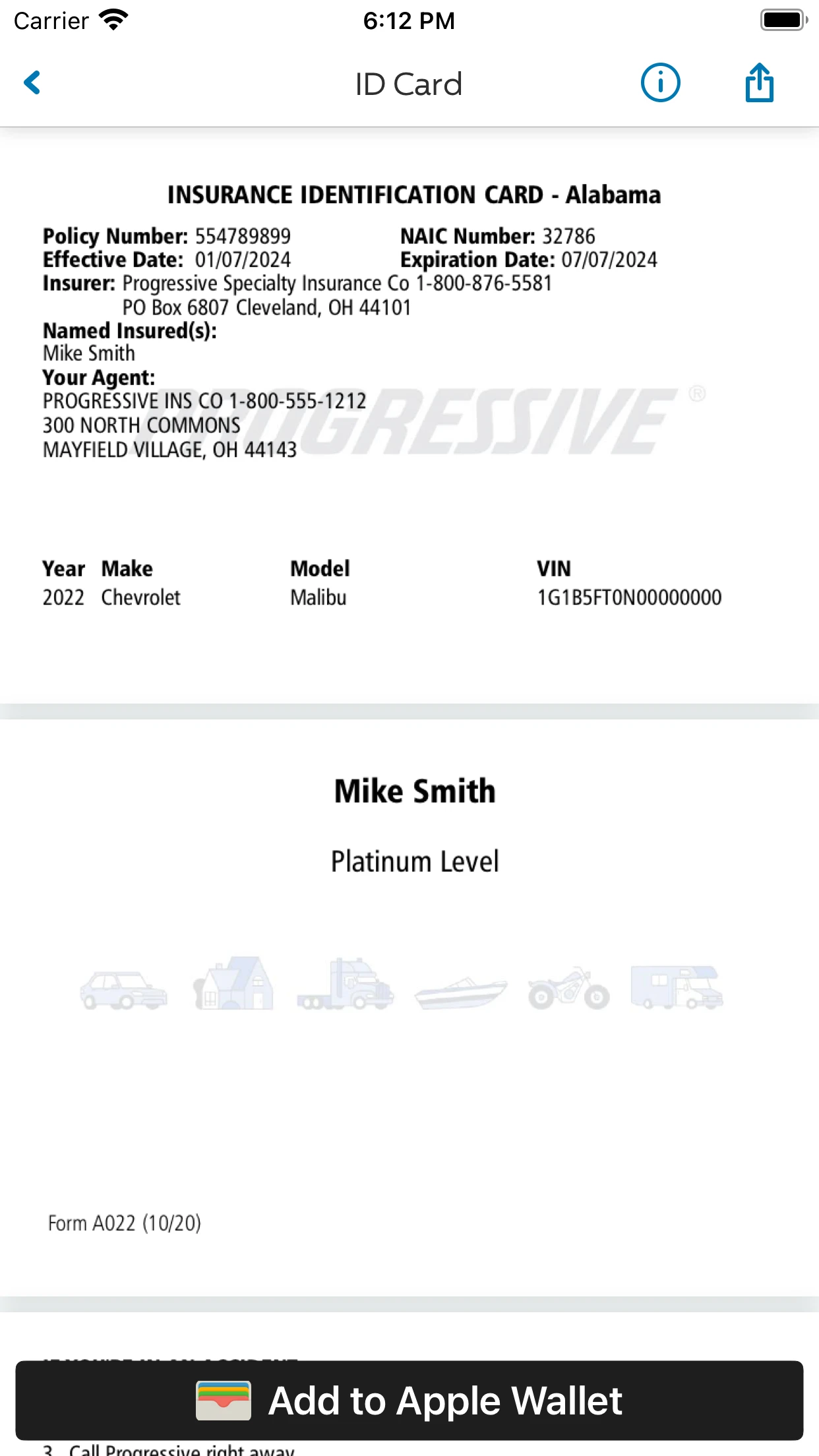 Progressive app store screenshot 3 — Finance (iOS)