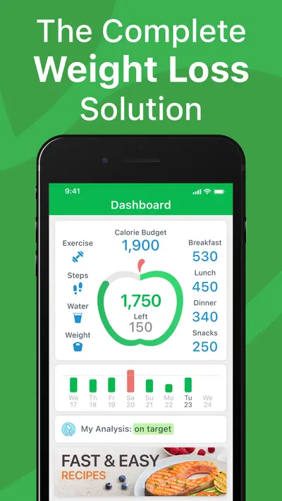 Calorie Counter PRO MyNetDiary app store screenshot 1 — Health & Fitness (iOS)