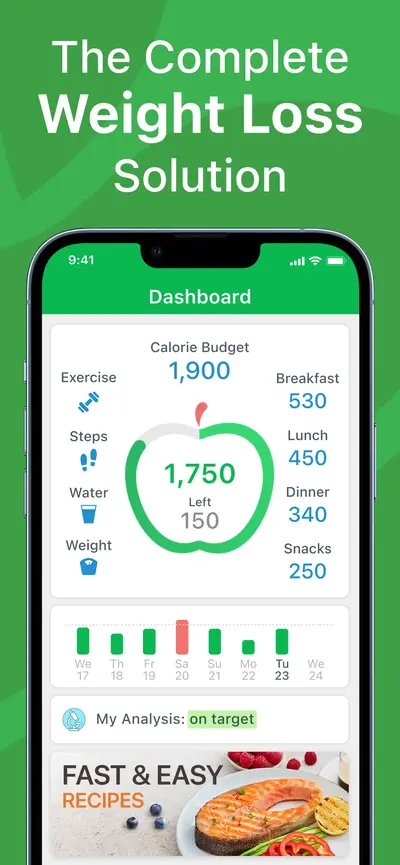 Calorie Counter PRO MyNetDiary app store screenshot 1 — Health & Fitness (iOS)