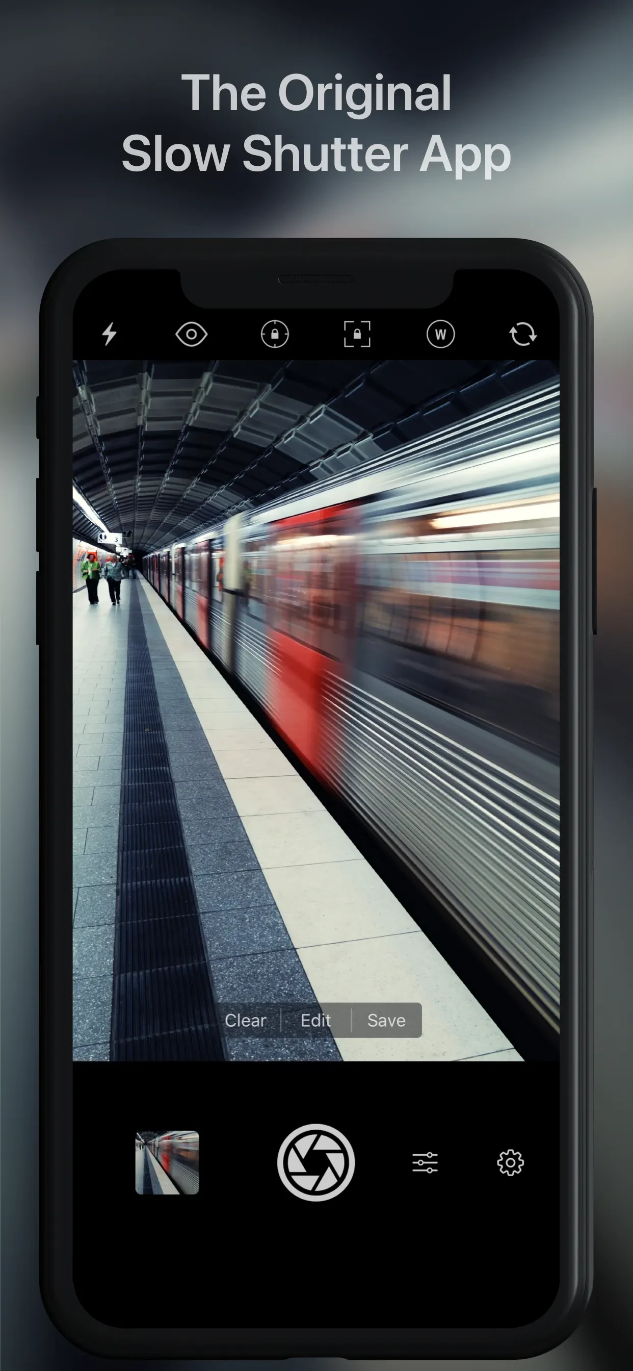 Slow Shutter Cam app store screenshot 1 — Unknown (iOS)