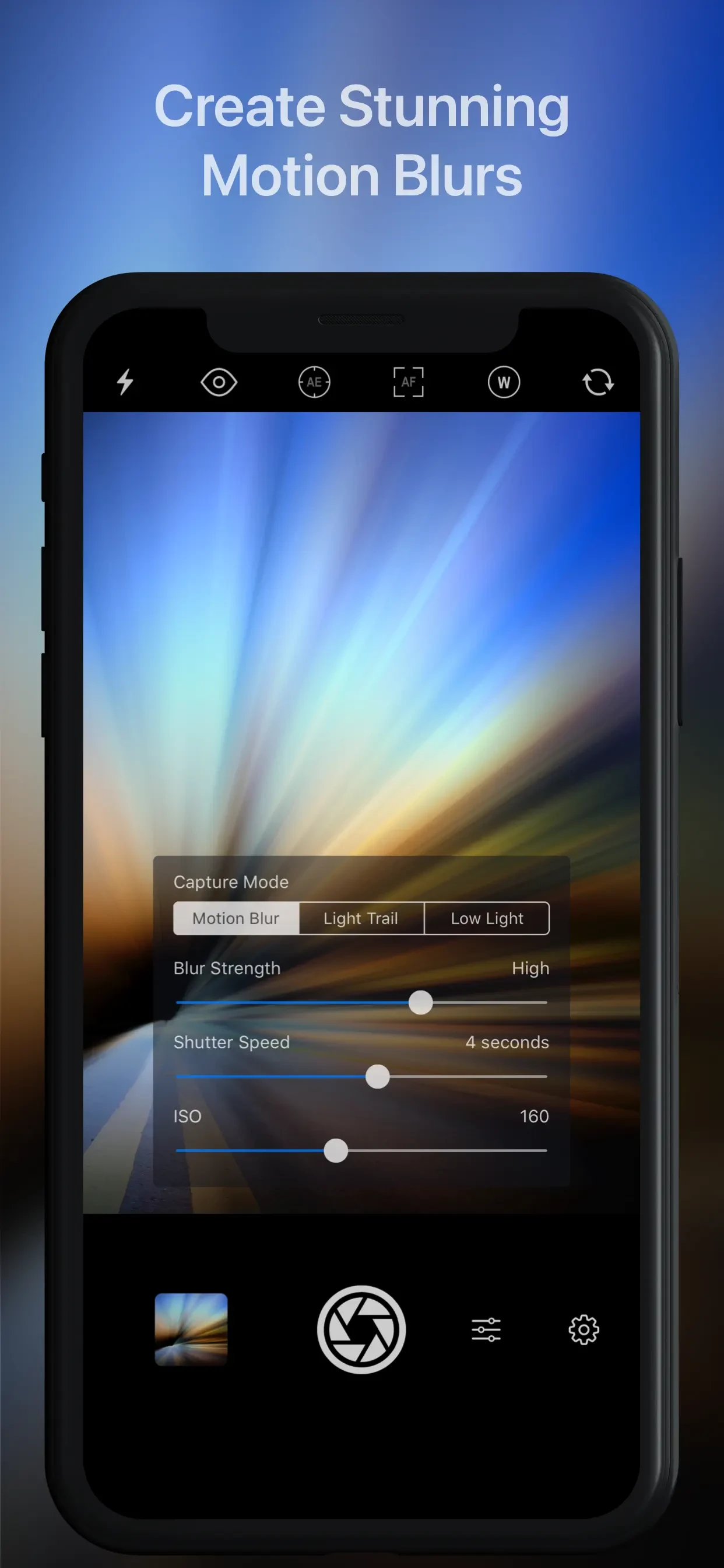 Slow Shutter Cam app store screenshot 2 — Unknown (iOS)