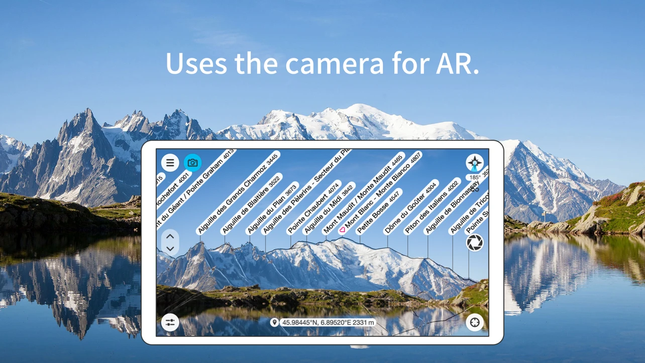 PeakFinder app store screenshot 1 — Travel (iOS)
