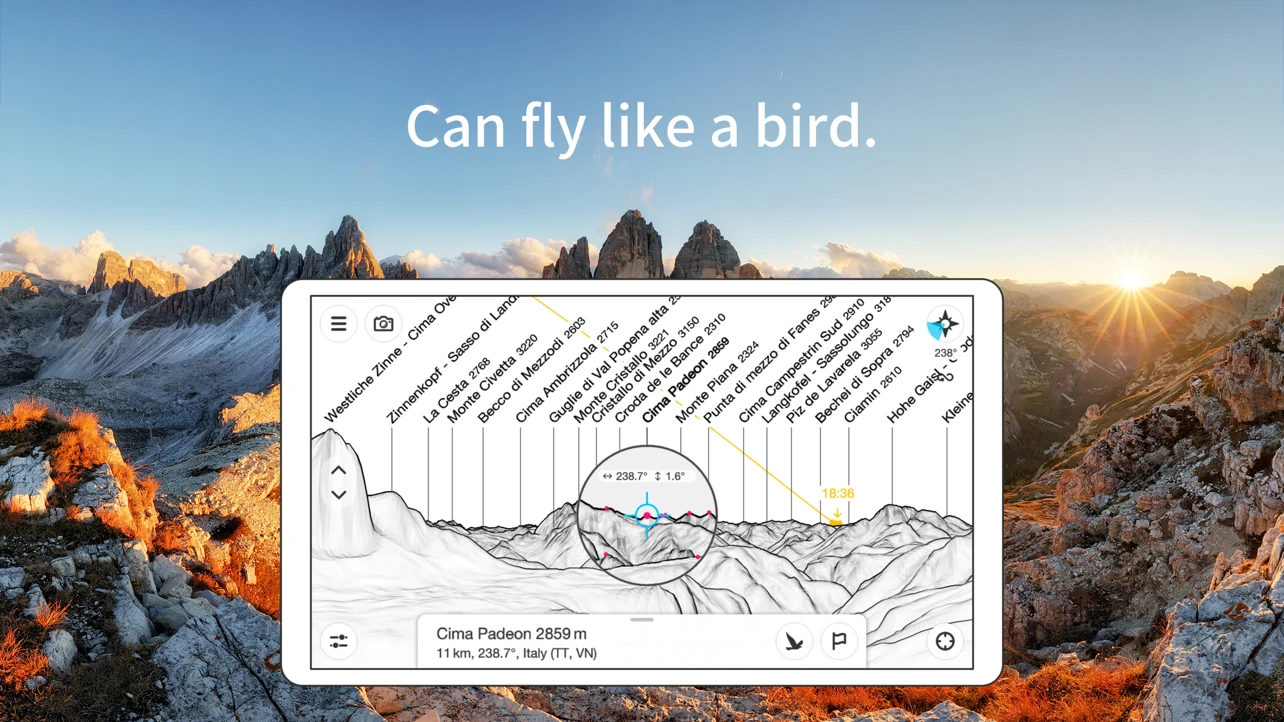 PeakFinder app store screenshot 4 — Travel (iOS)
