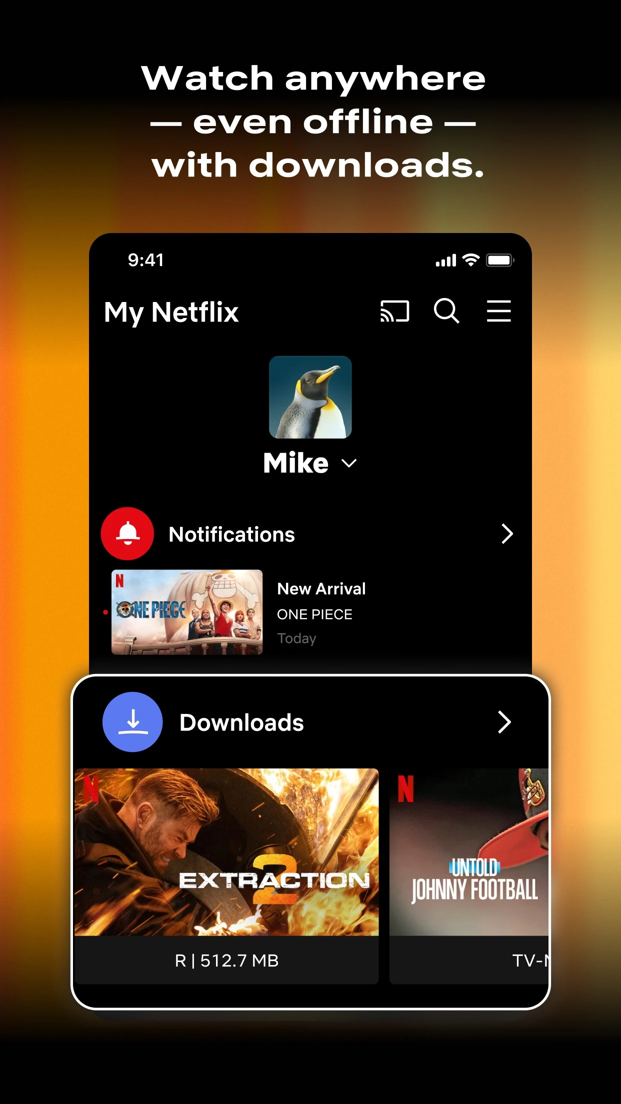 Netflix app store screenshot 2 — Entertainment (iOS)