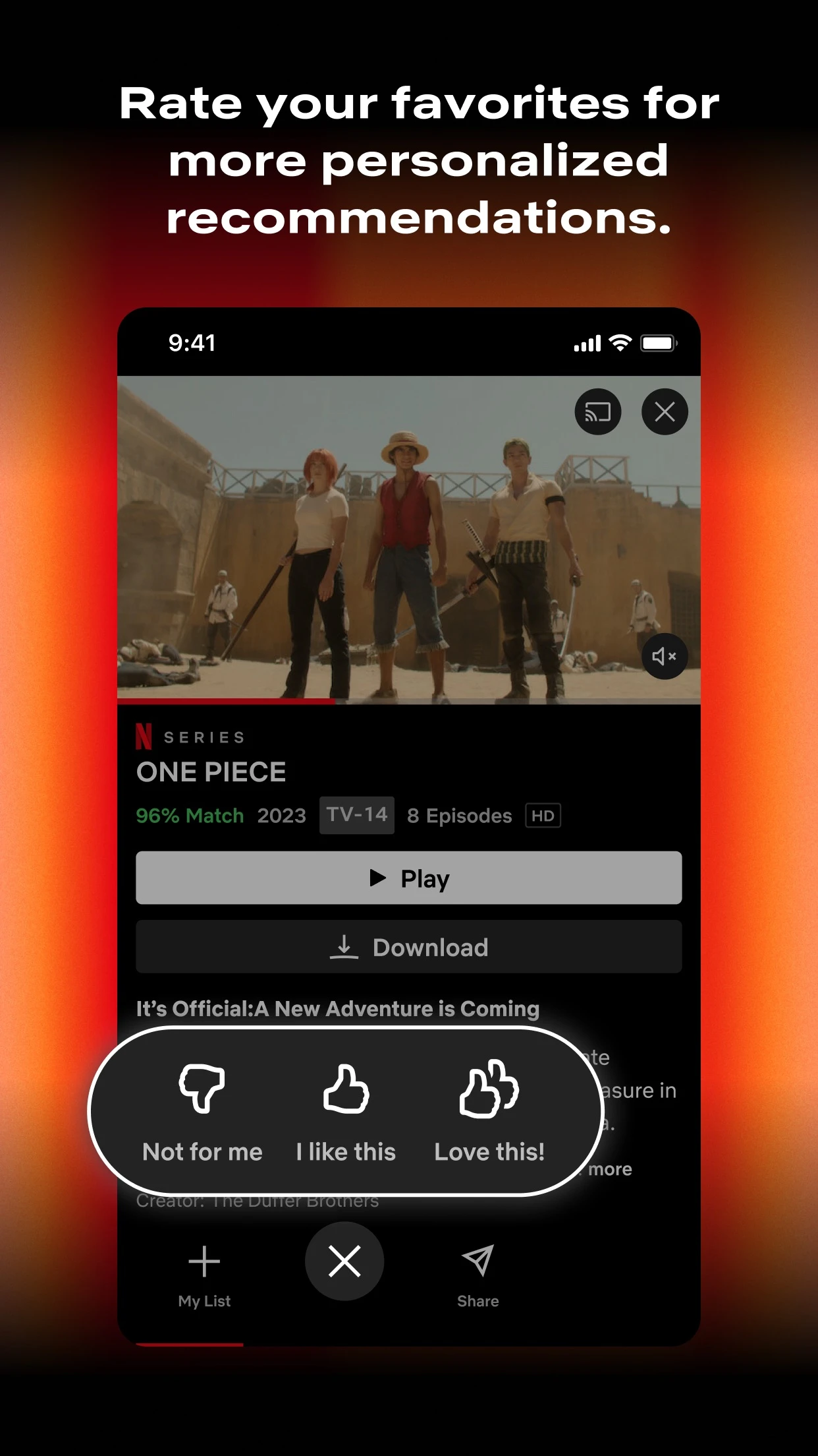 Netflix app store screenshot 4 — Entertainment (iOS)