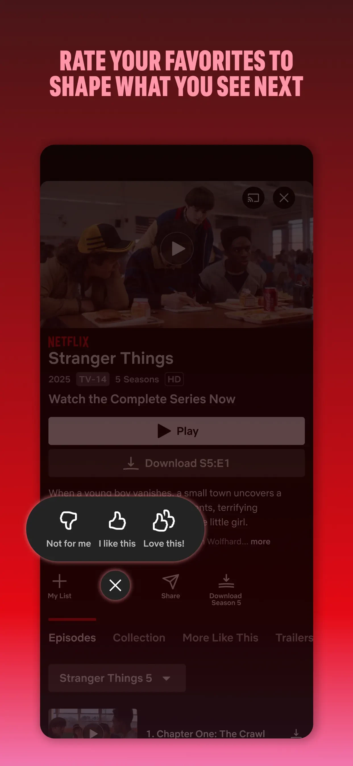 Netflix app store screenshot 4 — Entertainment (iOS)