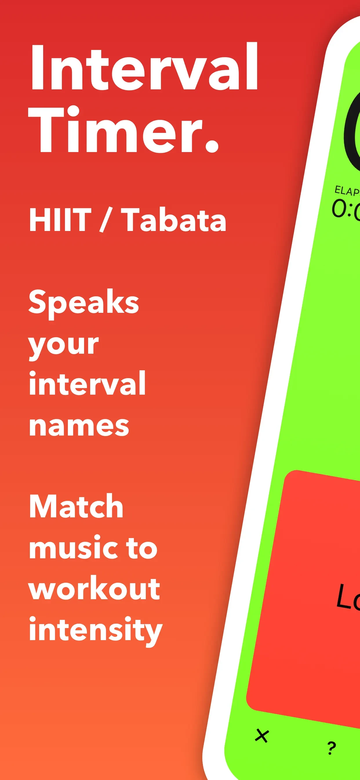 Seconds Pro Interval Timer app store screenshot 1 — Health & Fitness (iOS)