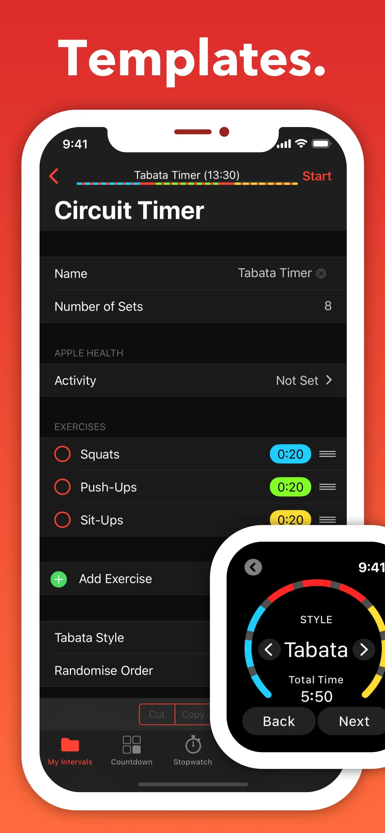 Seconds Pro Interval Timer app store screenshot 5 — Health & Fitness (iOS)