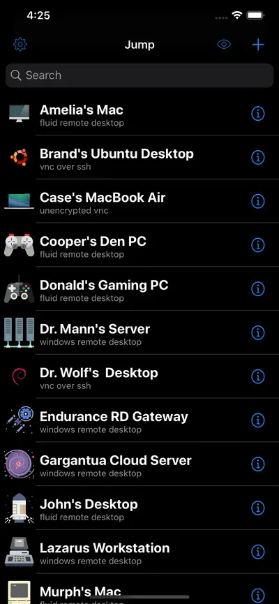 Jump Desktop (RDP, VNC, Fluid) app store screenshot 1 — Business (iOS)
