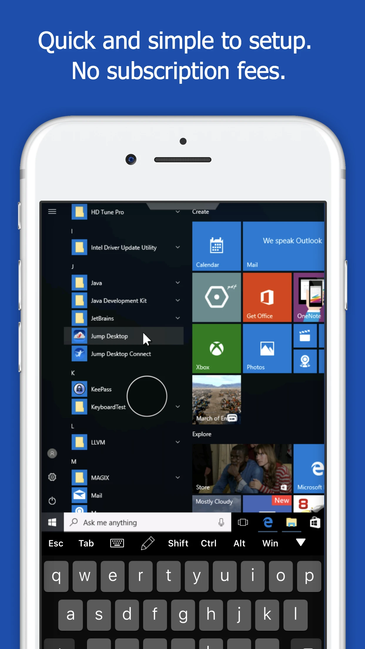 Jump Desktop (RDP, VNC, Fluid) app store screenshot 2 — Business (iOS)