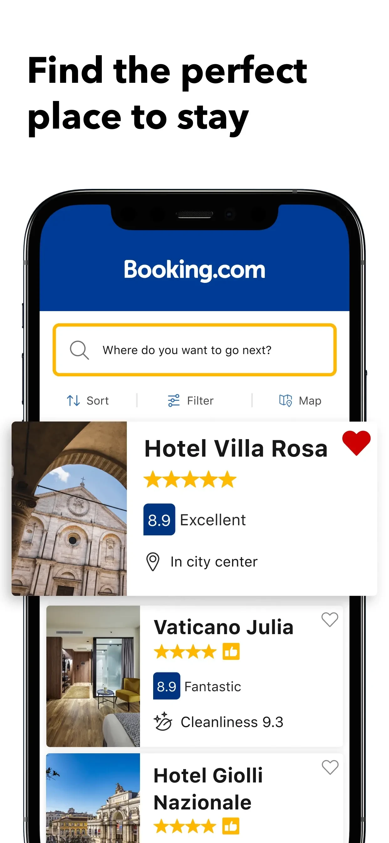 Booking.com: Hotels & Travel app store screenshot 2 — Travel (iOS)