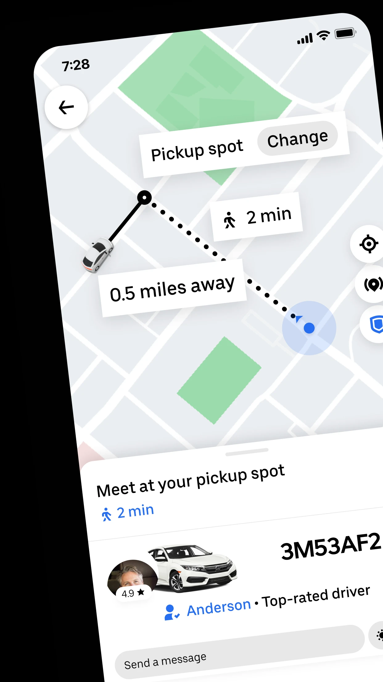Uber - Request a ride app store screenshot 1 — Travel (iOS)