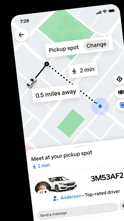 Uber - Request a ride app store screenshot 1 — Travel (iOS)