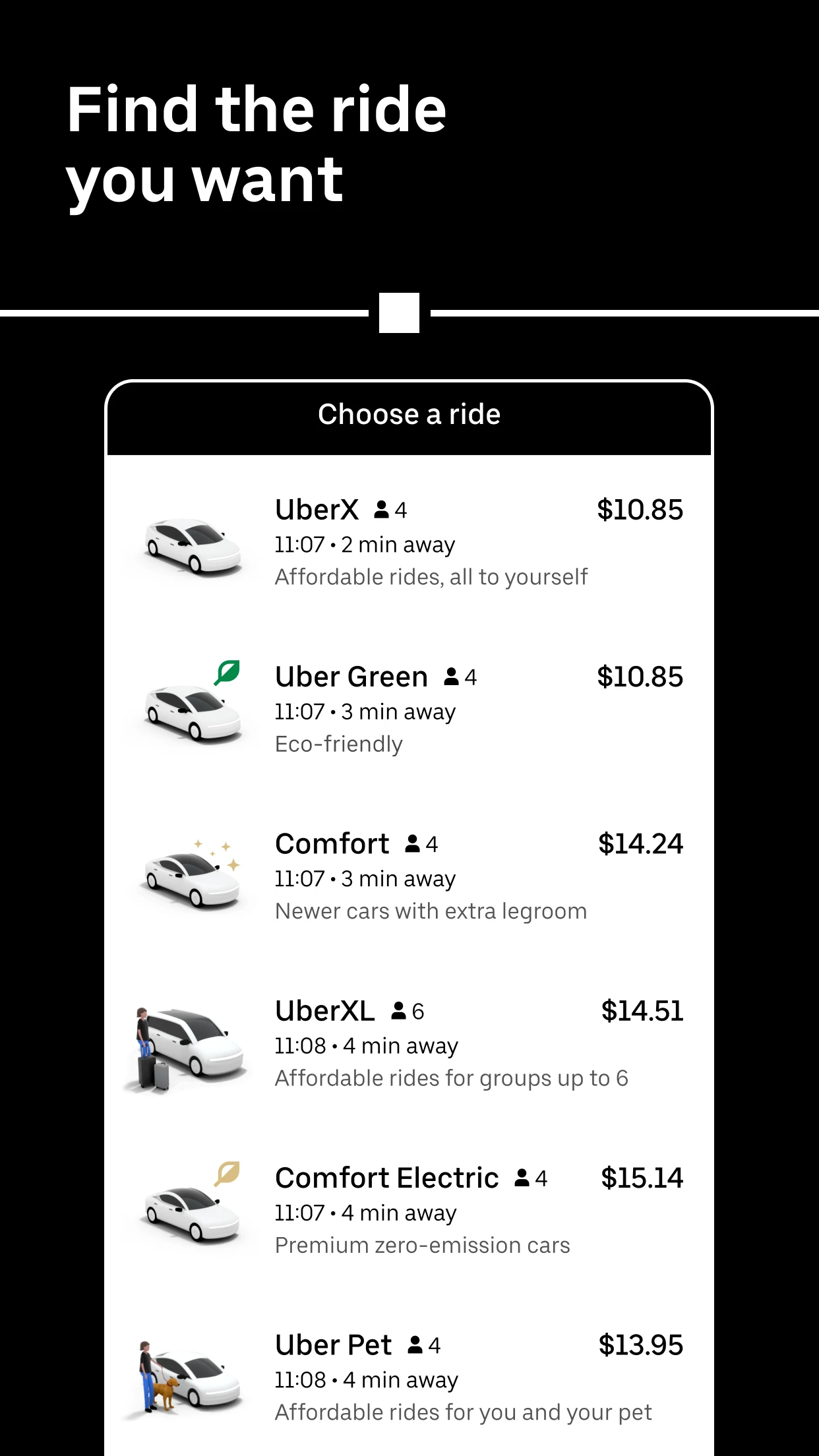 Uber - Request a ride app store screenshot 4 — Travel (iOS)