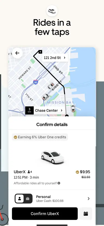 Uber - Request a ride app store screenshot 3 — Travel (iOS)