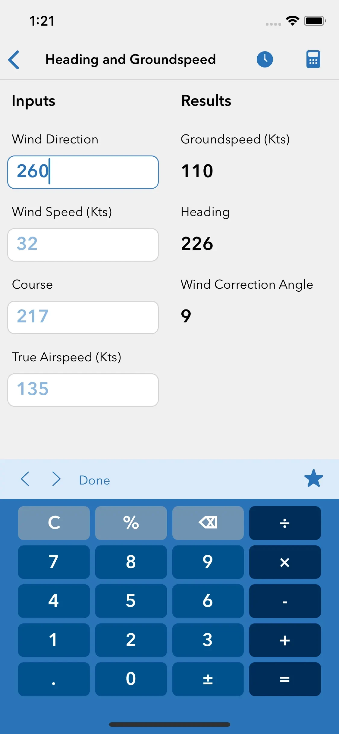 Sporty's E6B Flight Computer app store screenshot 2 — Unknown (iOS)