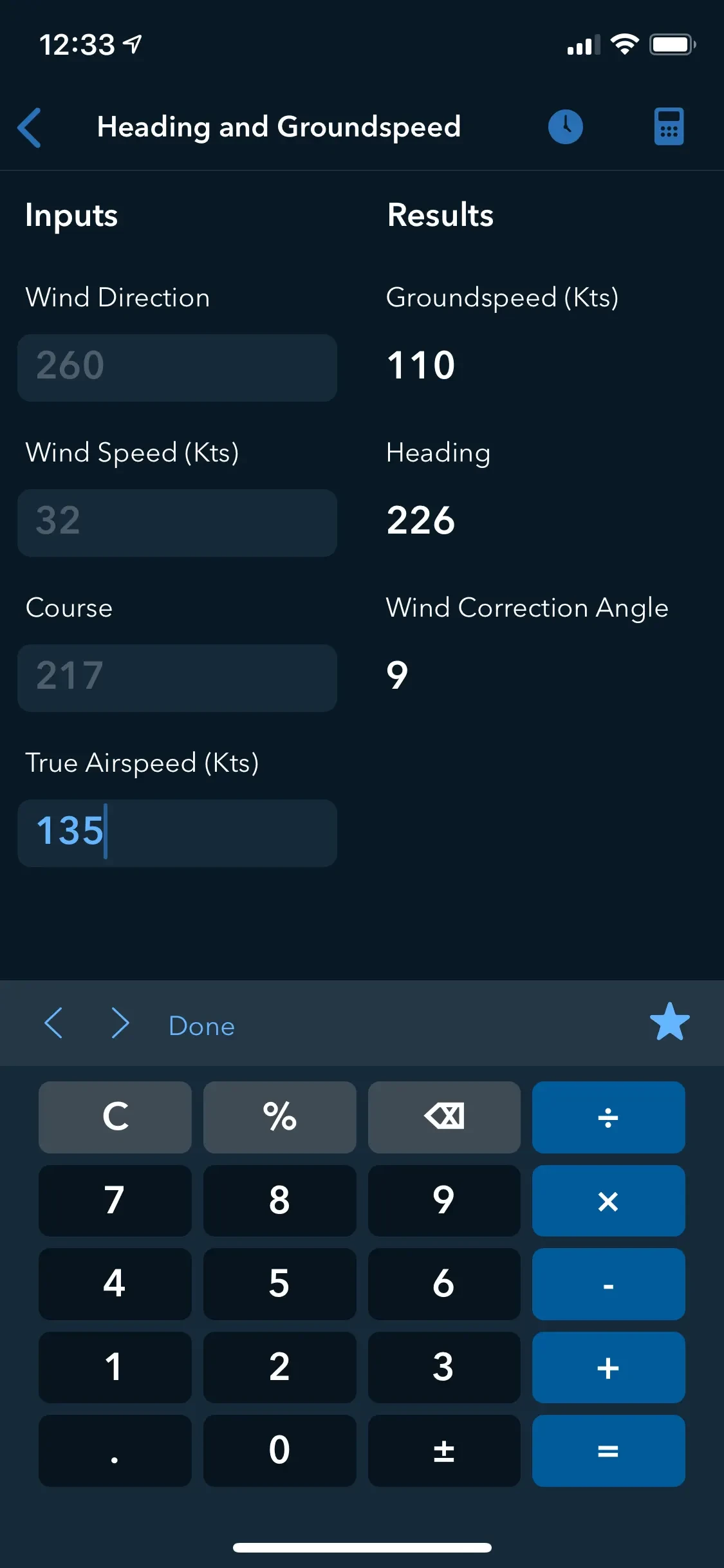 Sporty's E6B Flight Computer app store screenshot 3 — Unknown (iOS)