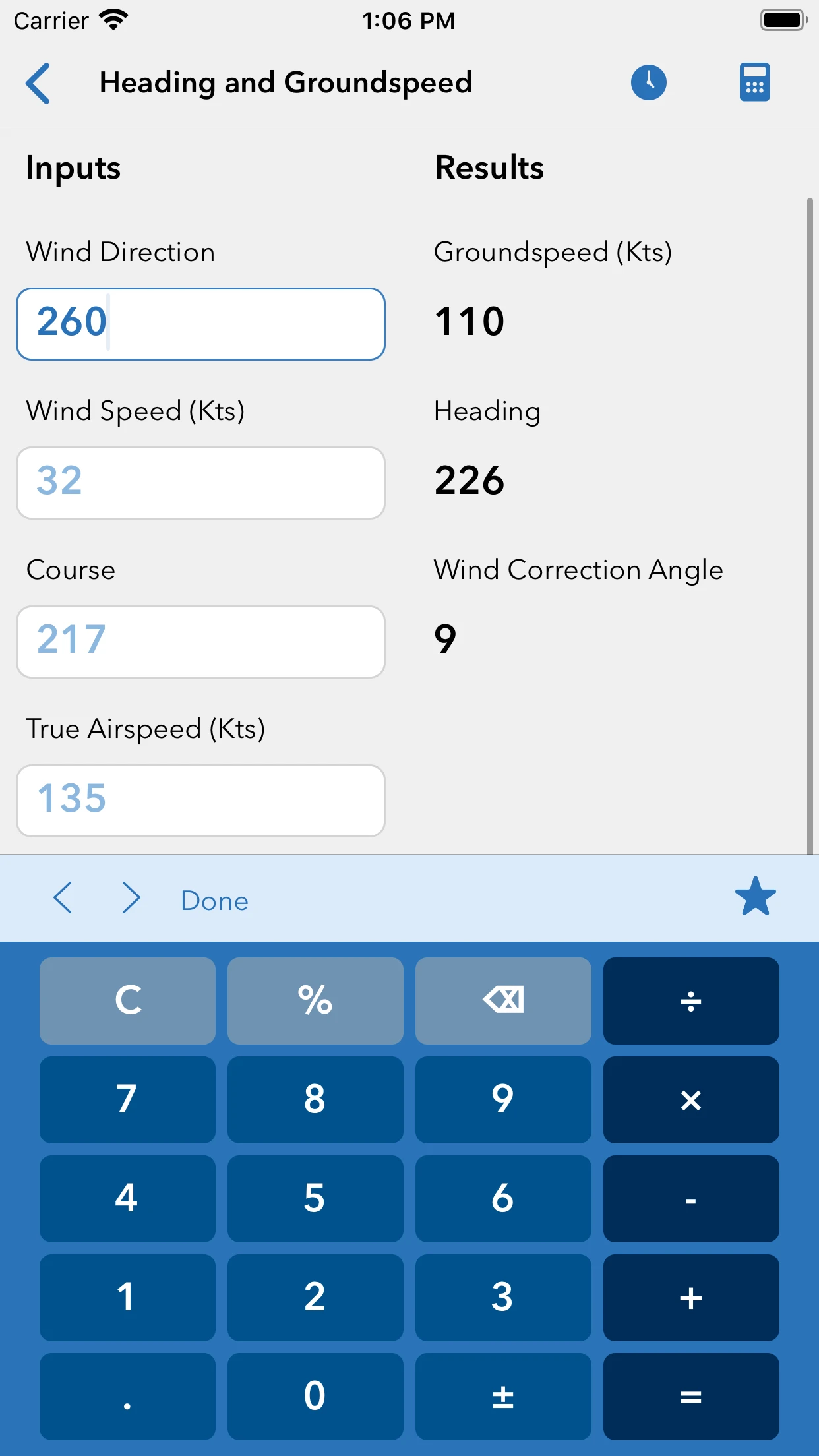 Sporty's E6B Flight Computer app store screenshot 2 — Unknown (iOS)