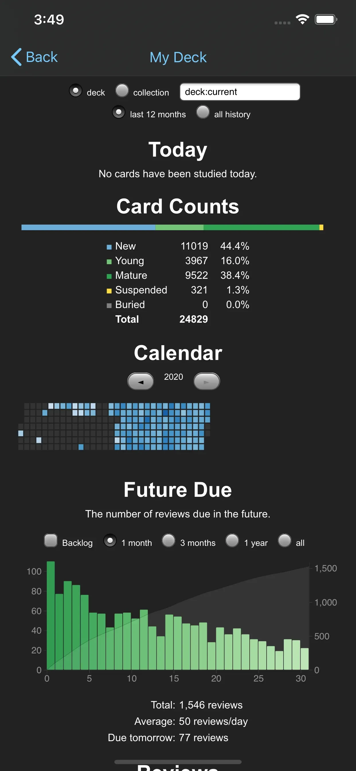 AnkiMobile Flashcards app store screenshot 5 — Education (iOS)