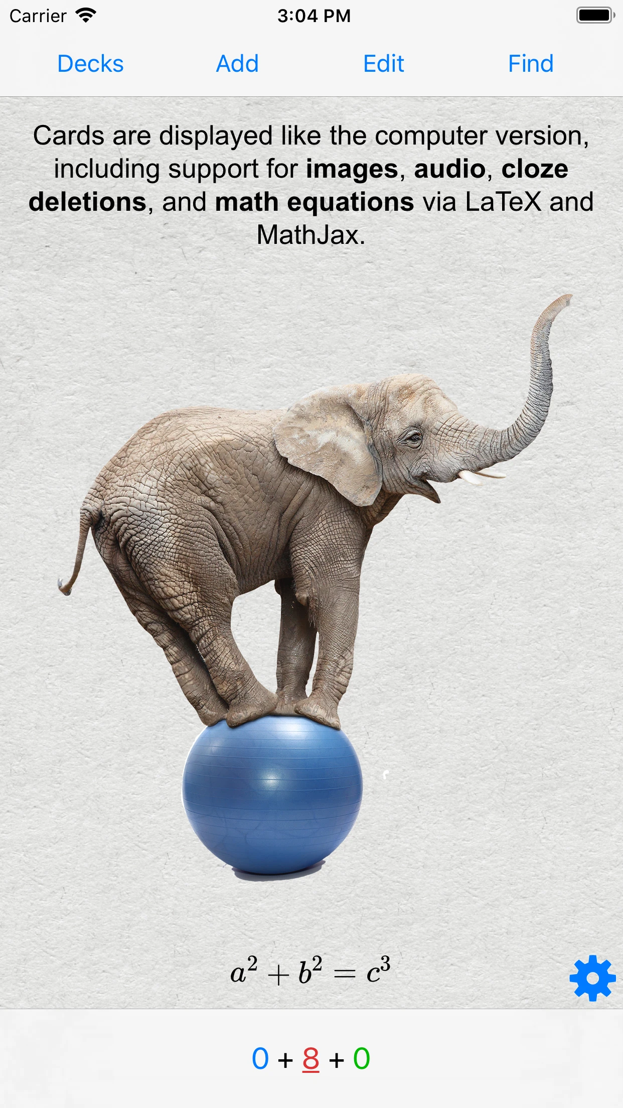 AnkiMobile Flashcards app store screenshot 1 — Education (iOS)