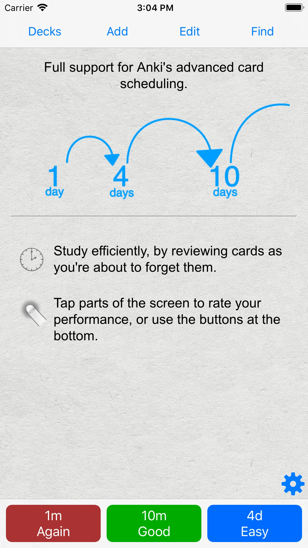 AnkiMobile Flashcards app store screenshot 2 — Education (iOS)