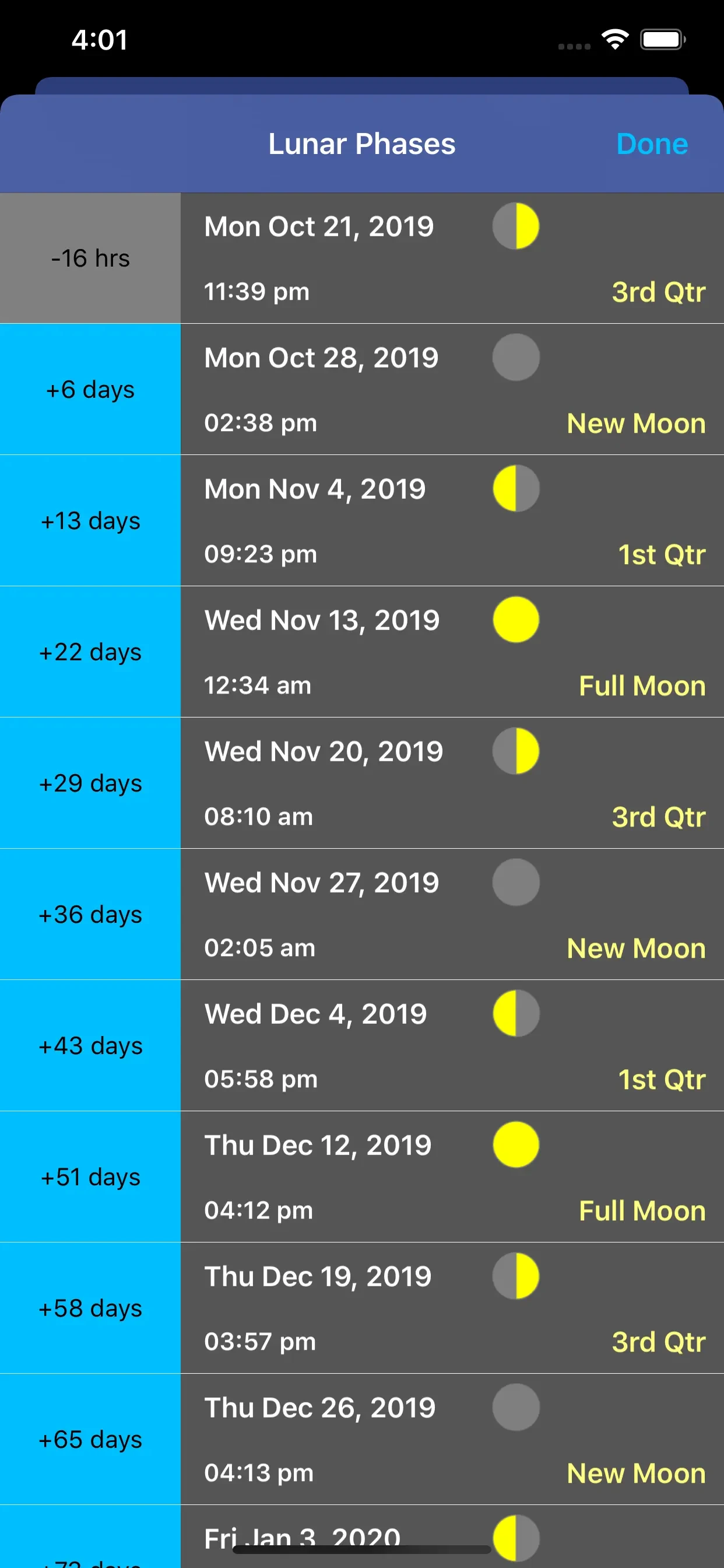 Moon Seeker app store screenshot 2 — Unknown (iOS)