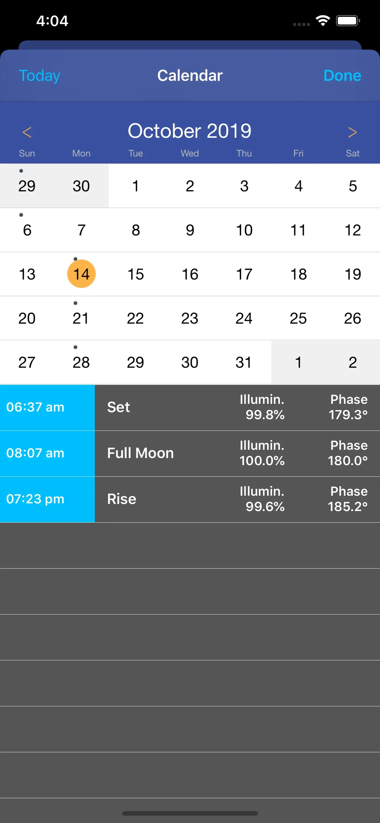 Moon Seeker app store screenshot 8 — Unknown (iOS)