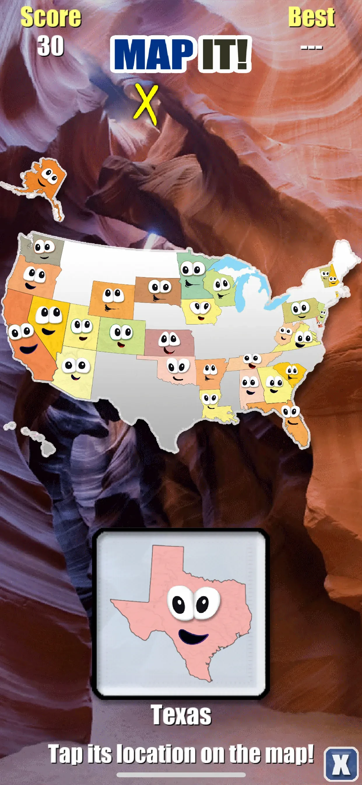 Stack the States® app store screenshot 3 — Education (iOS)