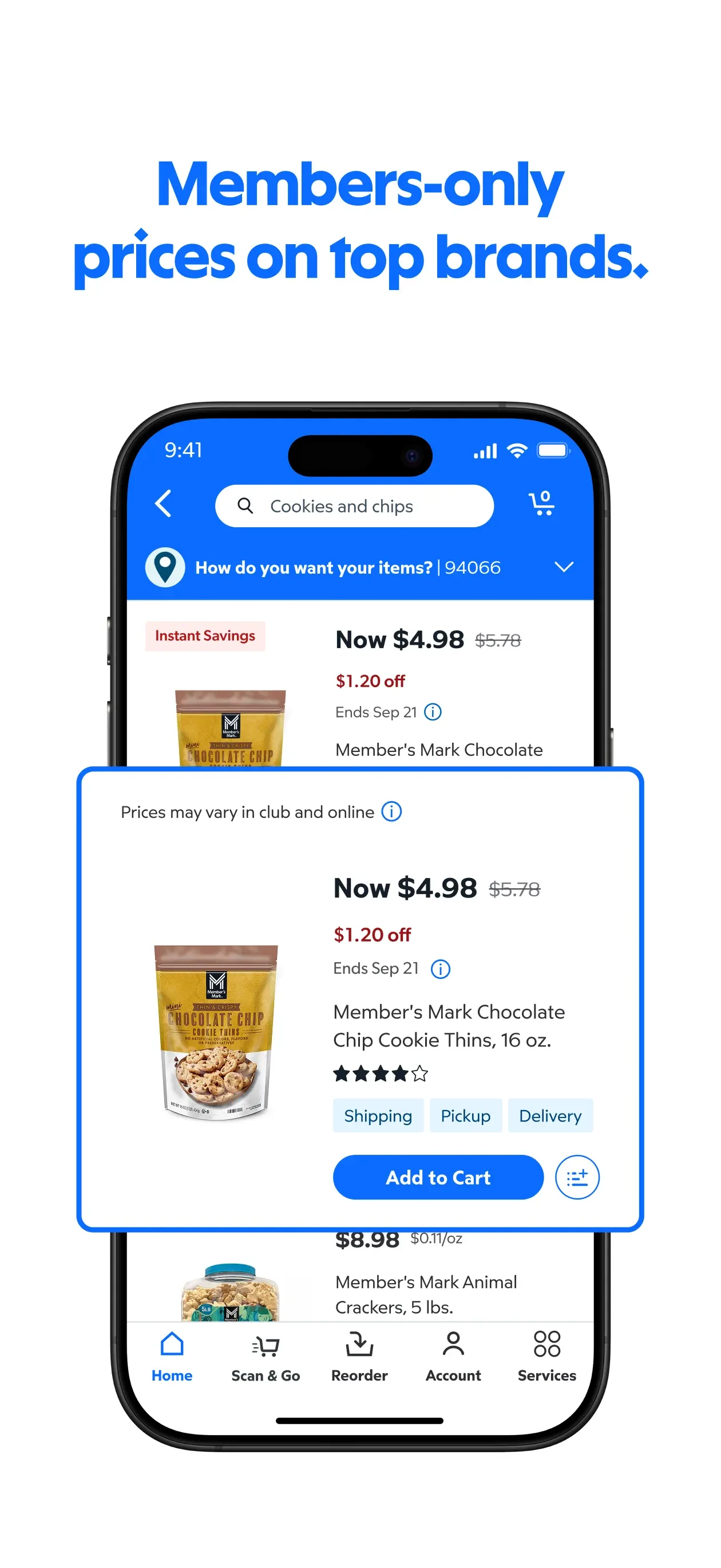 Sam's Club Shopping & Delivery app store screenshot 8 — Unknown (iOS)
