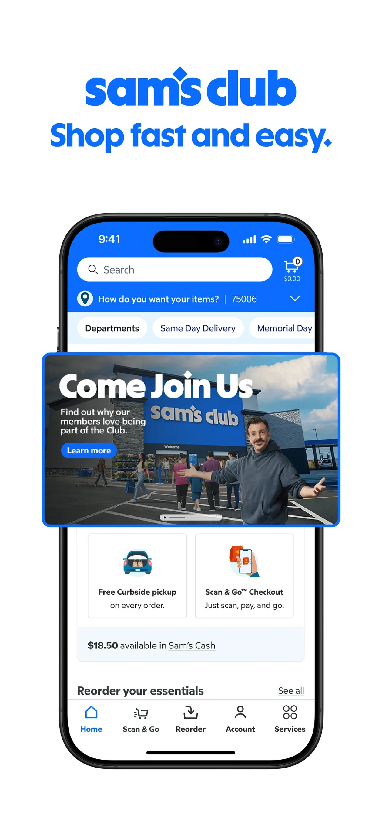 Sam's Club Shopping & Delivery app store screenshot 1 — Unknown (iOS)