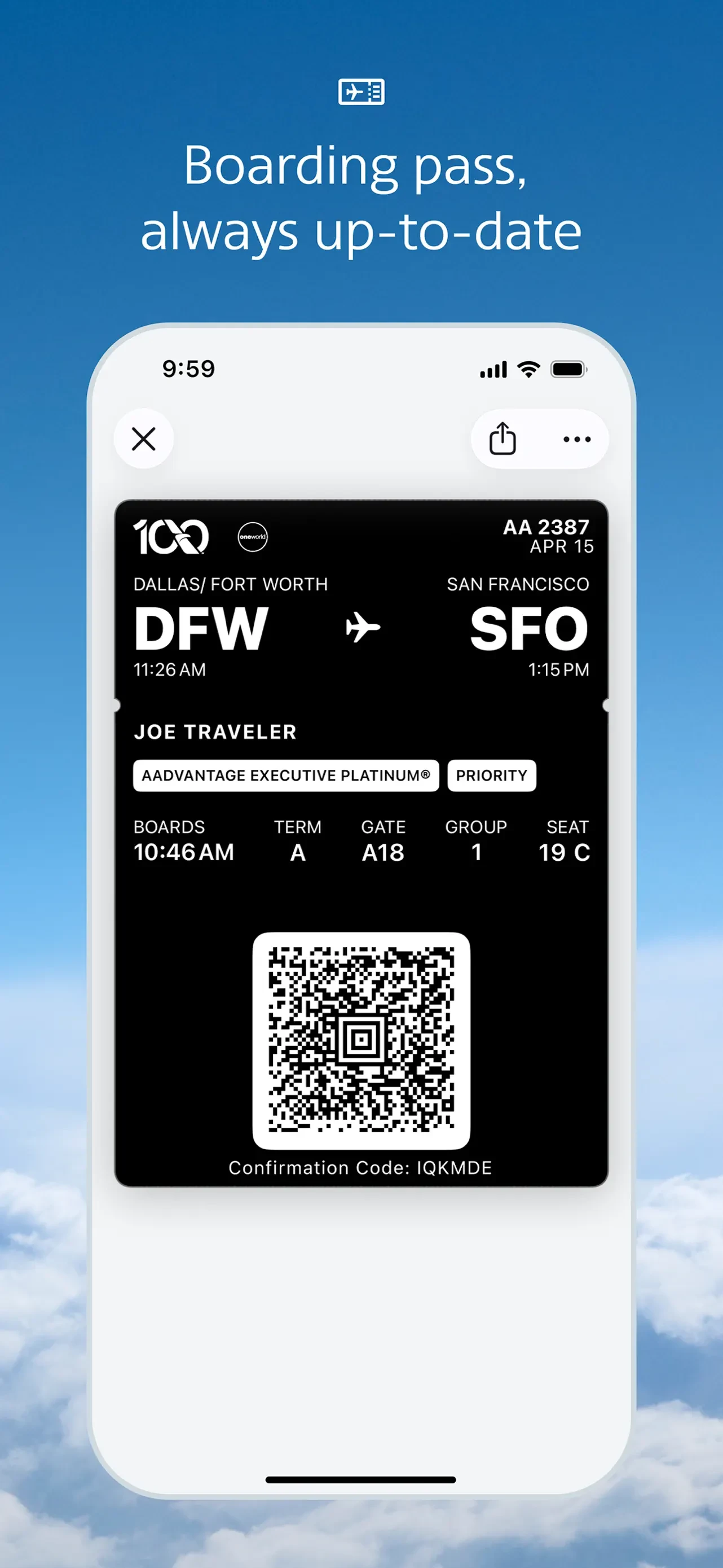 American Airlines app store screenshot 8 — Travel (iOS)