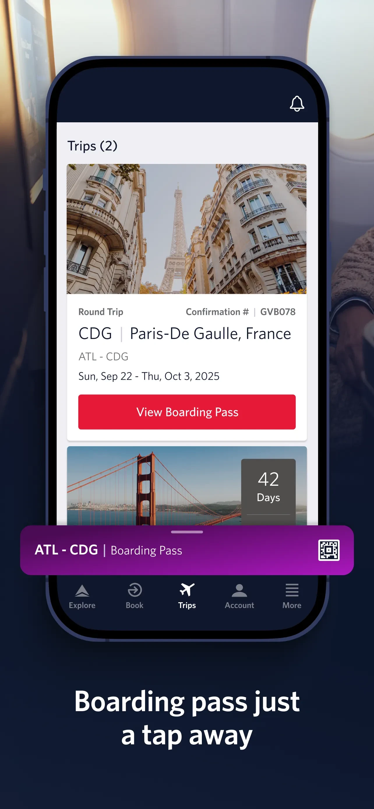 Fly Delta app store screenshot 4 — Travel (iOS)