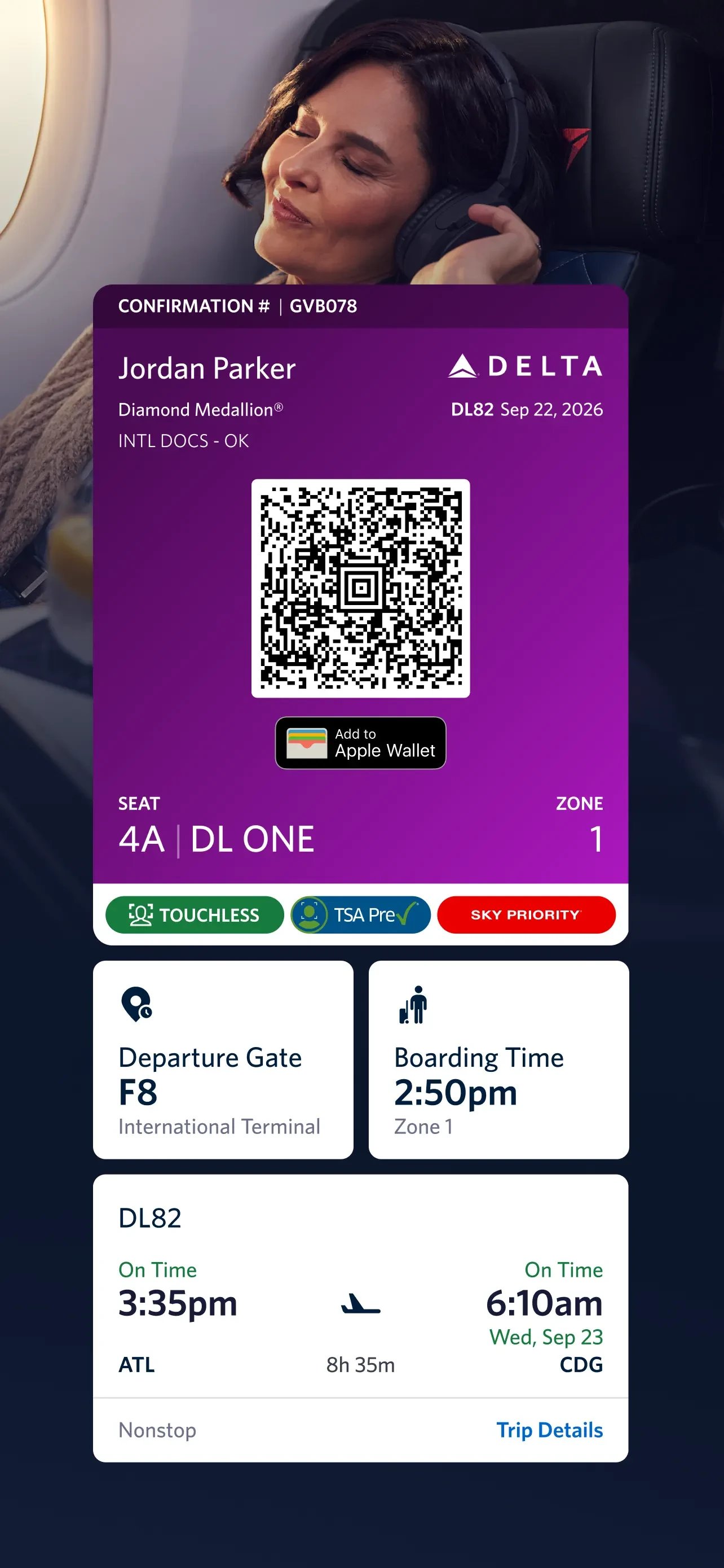 Fly Delta app store screenshot 7 — Travel (iOS)