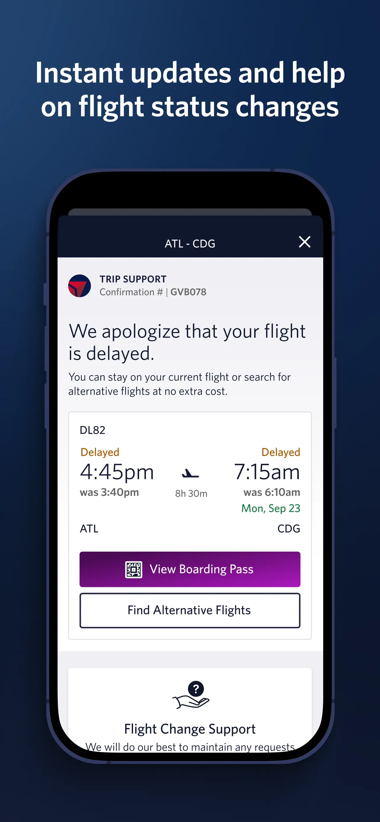 Fly Delta app store screenshot 8 — Travel (iOS)