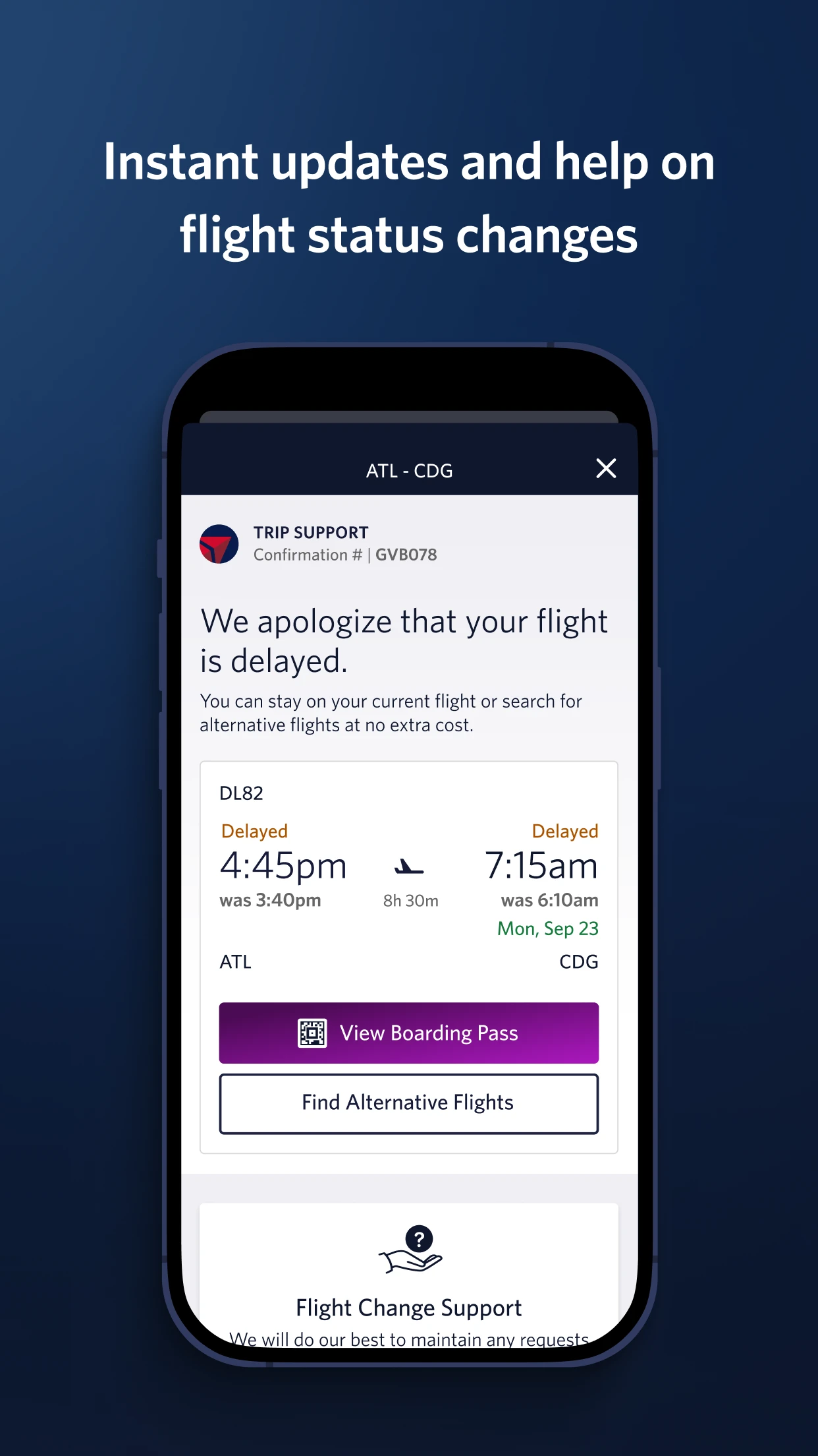 Fly Delta app store screenshot 10 — Travel (iOS)