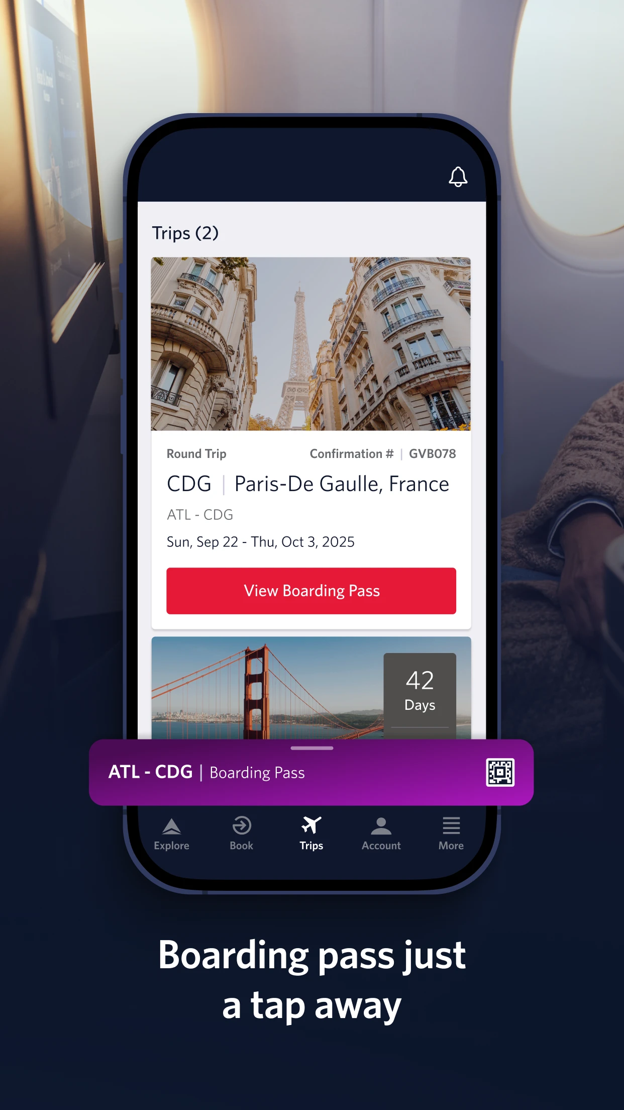 Fly Delta app store screenshot 5 — Travel (iOS)