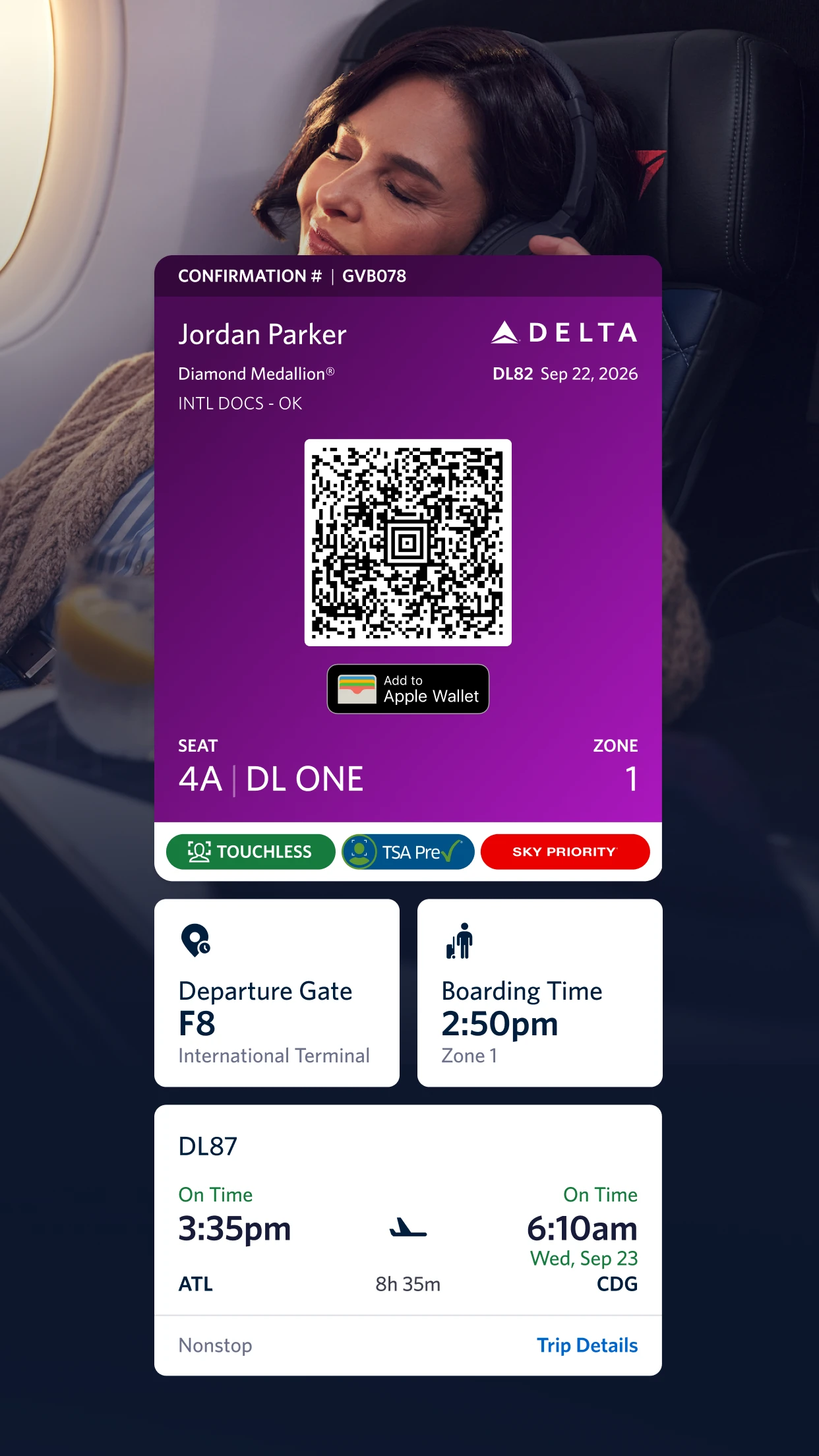 Fly Delta app store screenshot 6 — Travel (iOS)