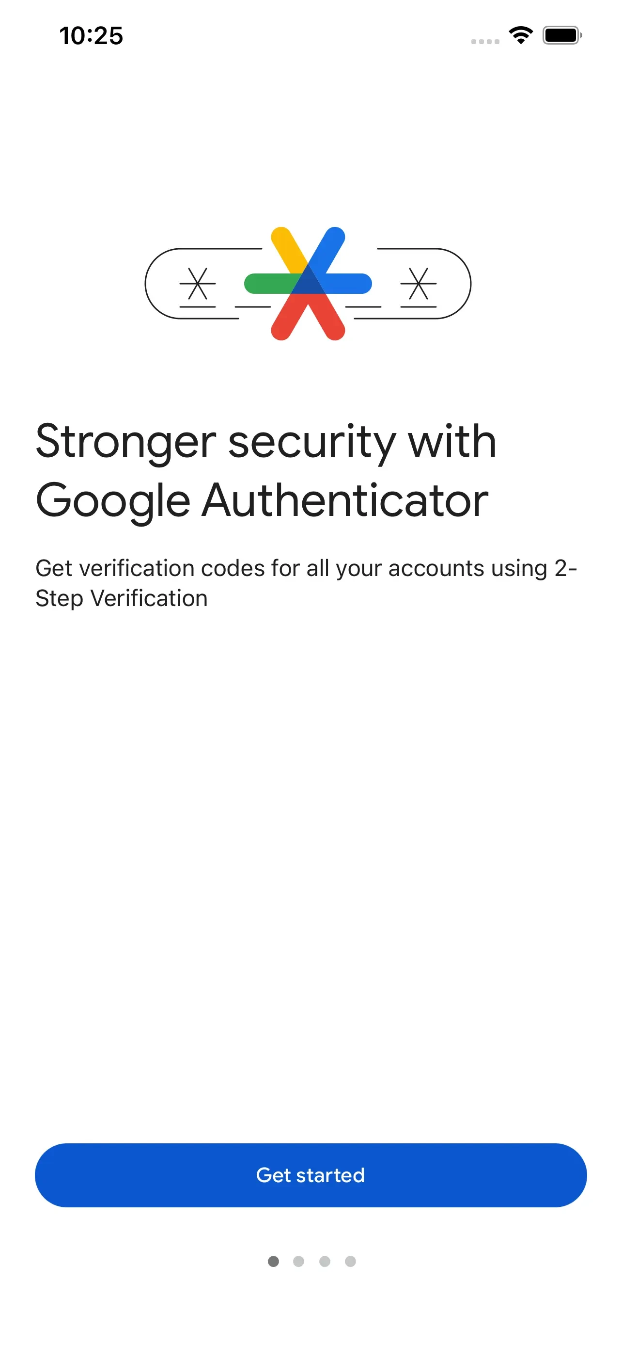 Google Authenticator app store screenshot 1 — Utilities (iOS)