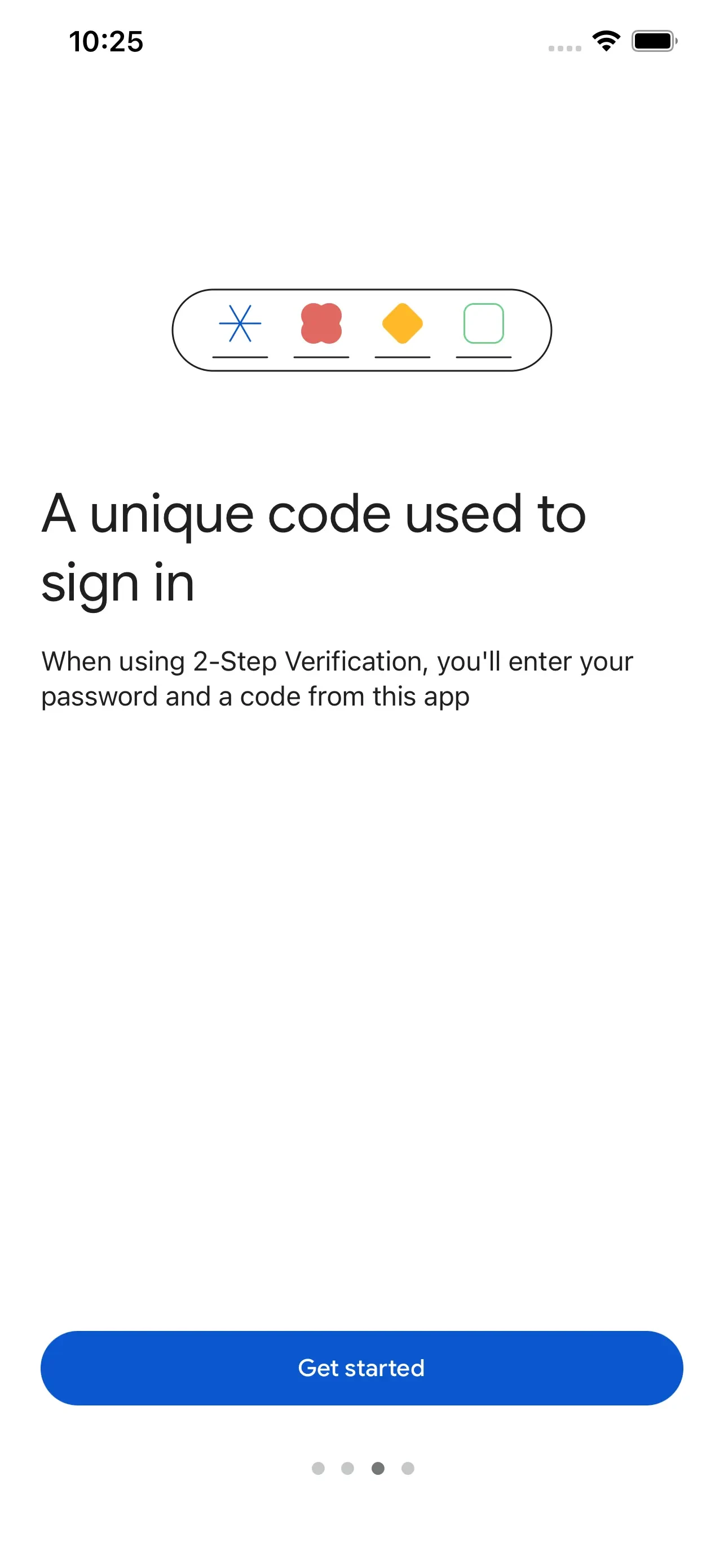 Google Authenticator app store screenshot 4 — Utilities (iOS)