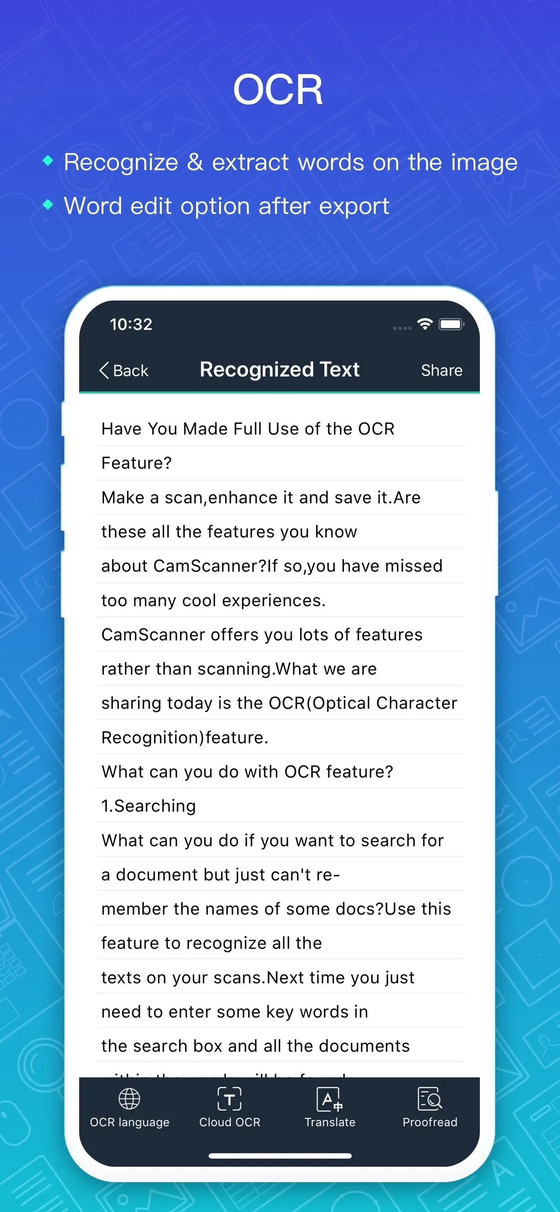 CamScanner + | OCR Scanner app store screenshot 5 — Unknown (iOS)
