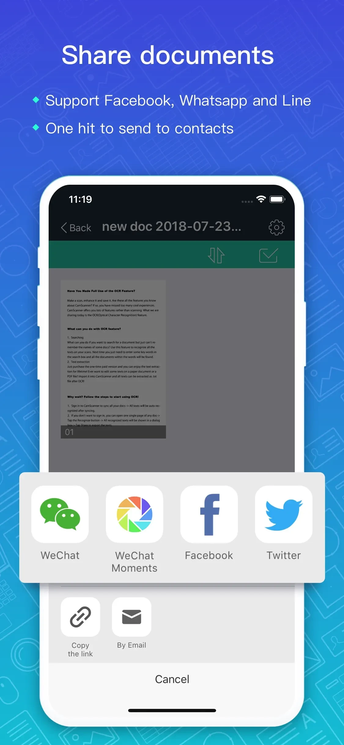CamScanner + | OCR Scanner app store screenshot 6 — Unknown (iOS)