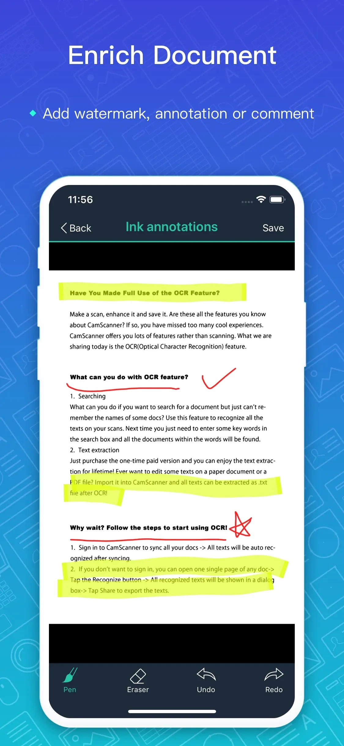 CamScanner + | OCR Scanner app store screenshot 8 — Unknown (iOS)