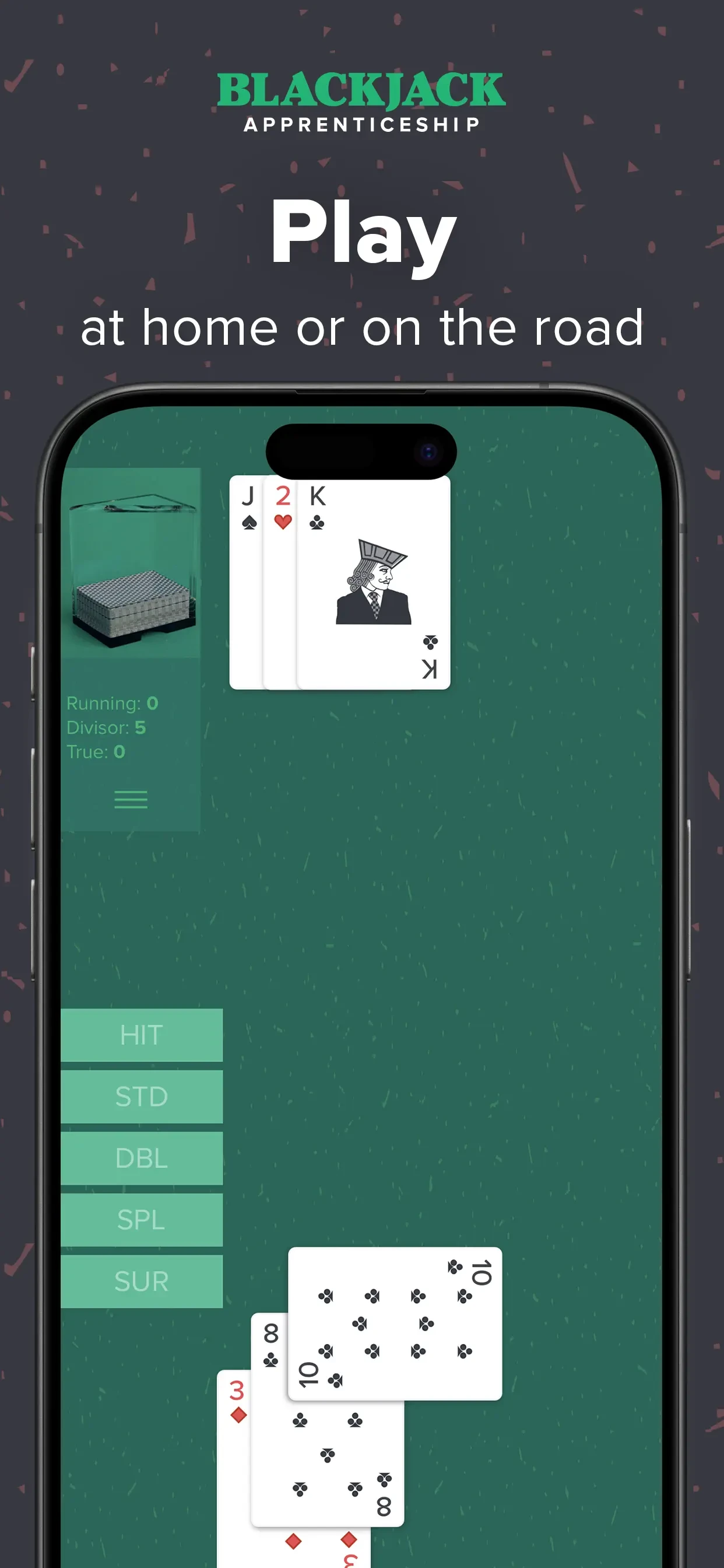Blackjack & Card Counting Pro app store screenshot 1 — Games (iOS)