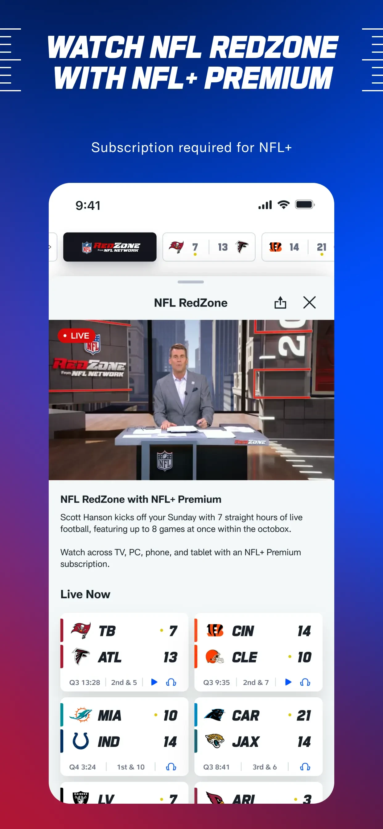 NFL app store screenshot 3 — Unknown (iOS)
