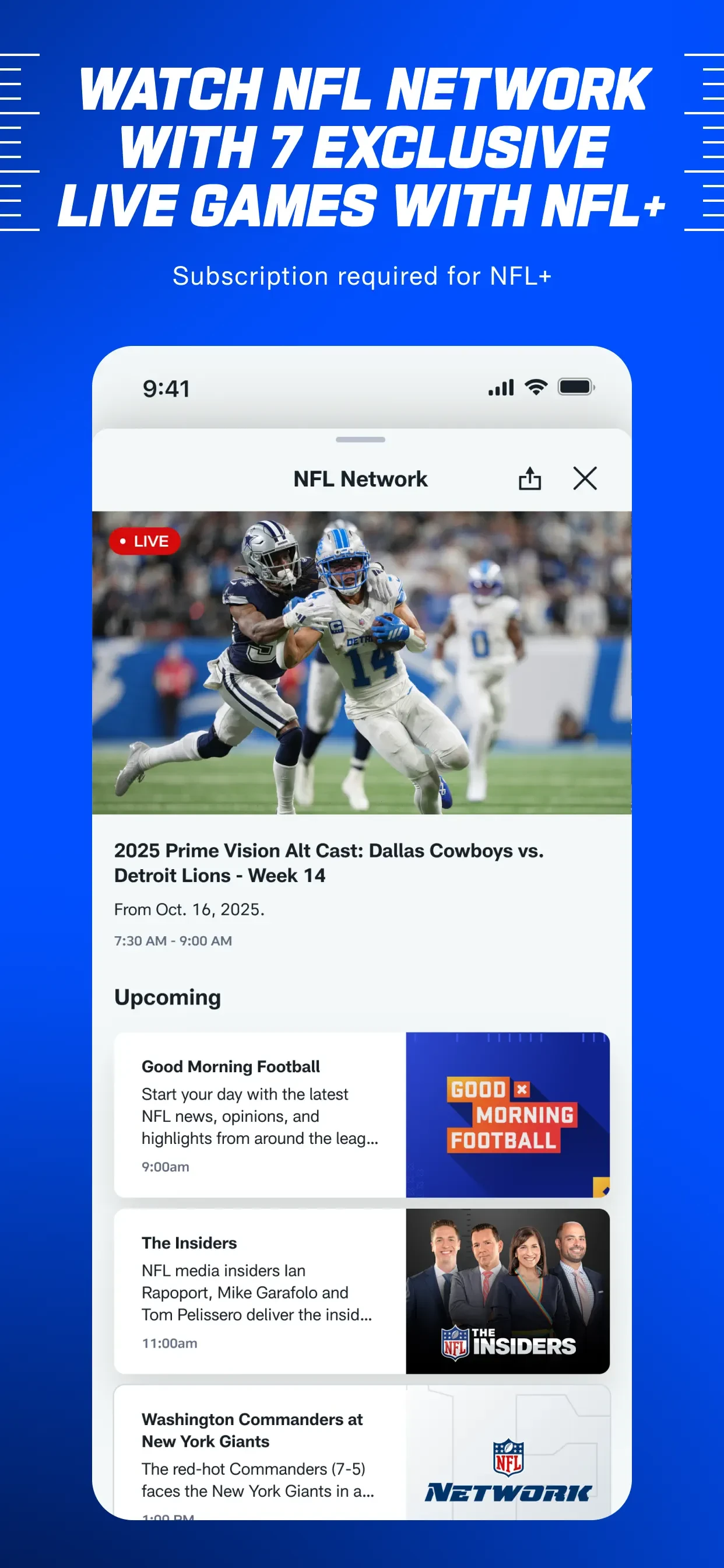 NFL app store screenshot 4 — Unknown (iOS)