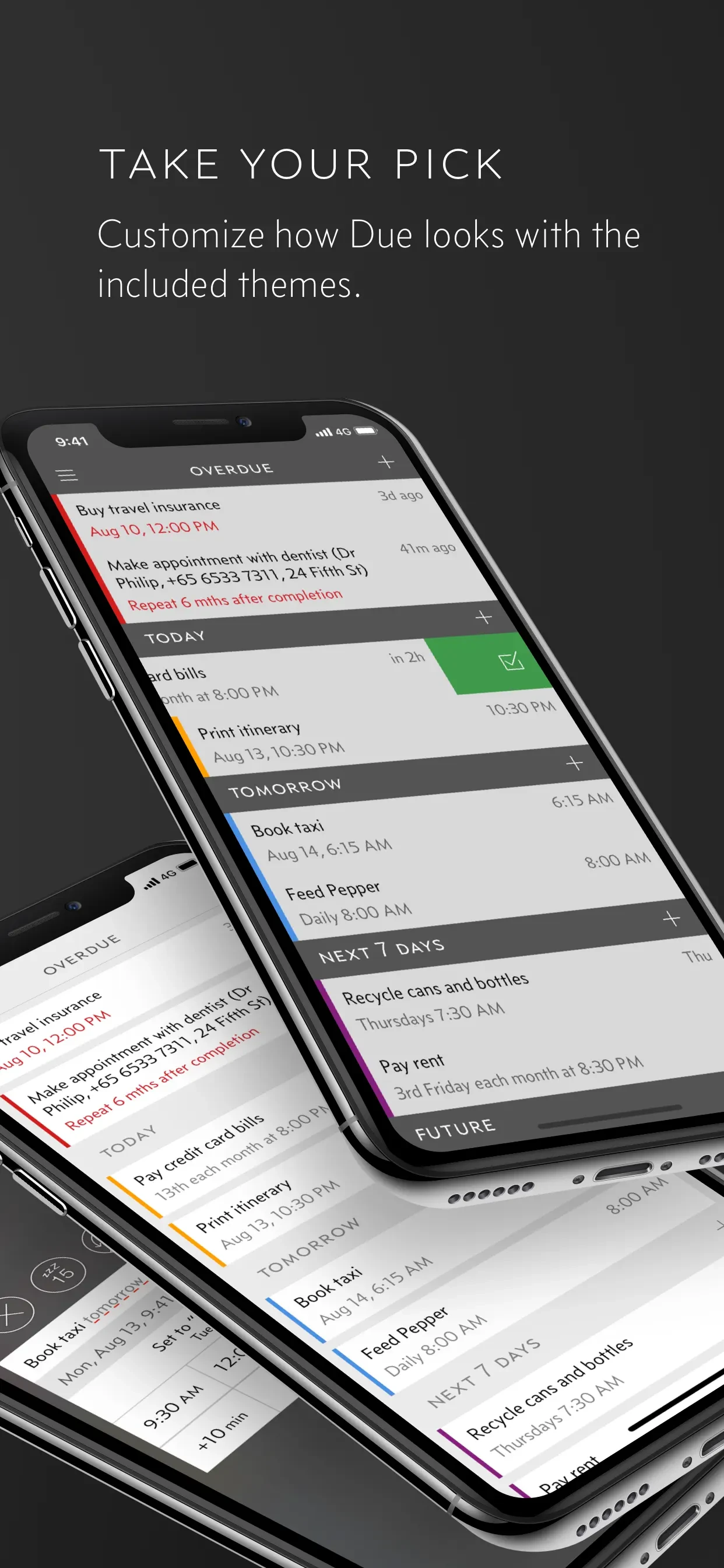 Due - Reminders & Timers app store screenshot 8 — Productivity (iOS)