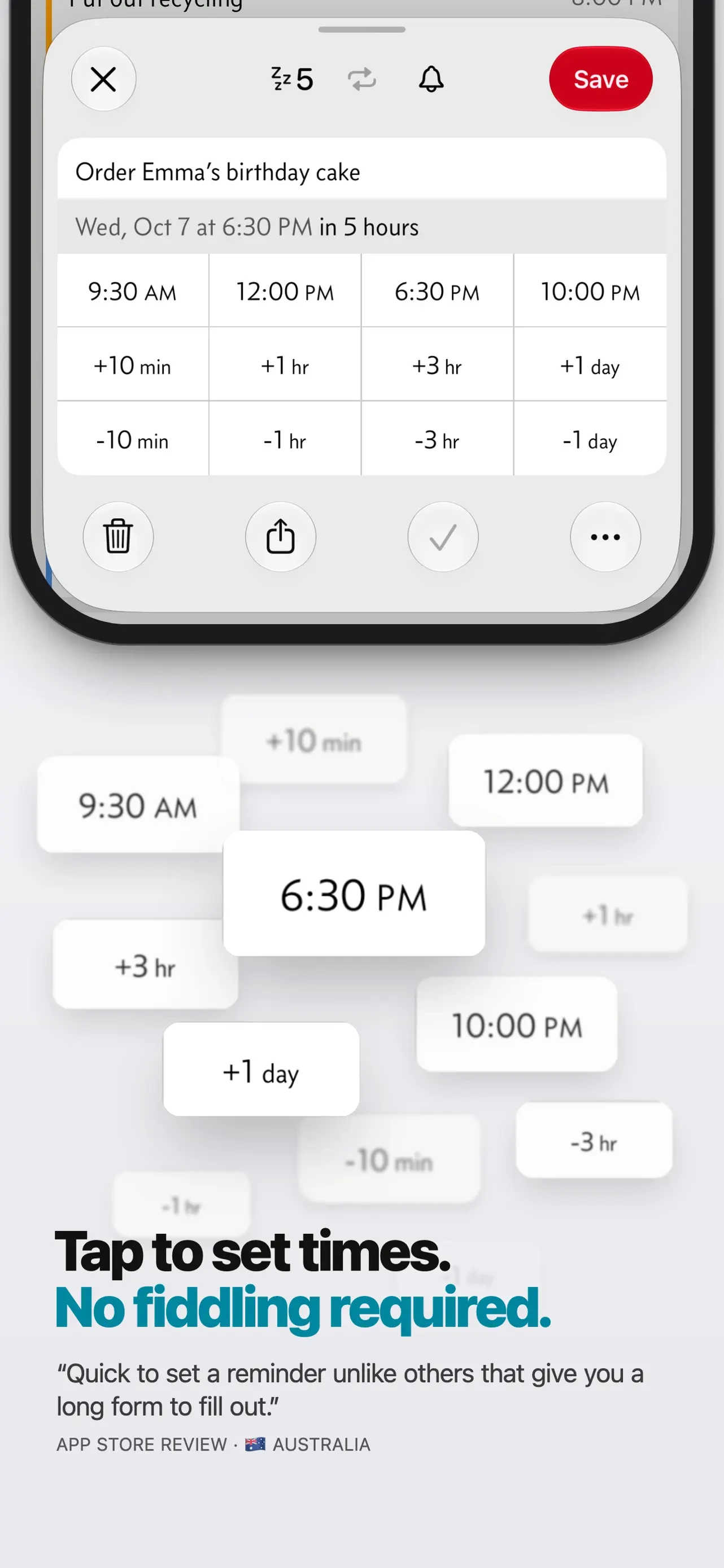 Due - Reminders & Timers app store screenshot 3 — Productivity (iOS)