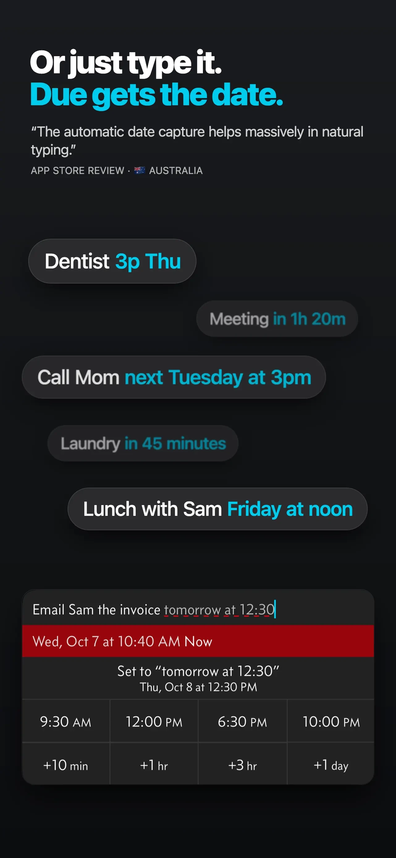 Due - Reminders & Timers app store screenshot 4 — Productivity (iOS)